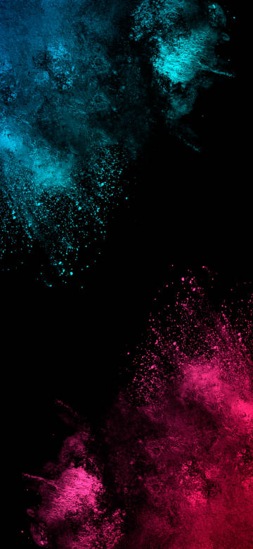 Cool colorful powder explosion effect