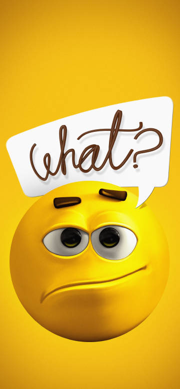 Confused emoji with “what?”