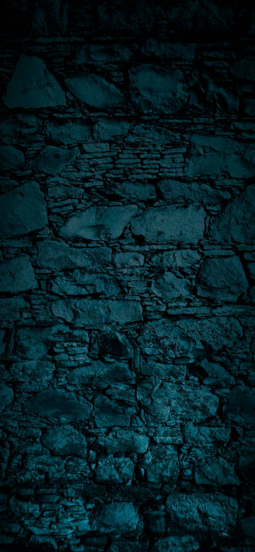 Blue stone wall phone wallpaper