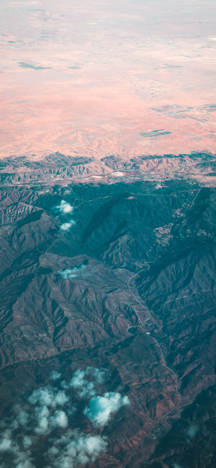Mountain wonder from an aerial perspective