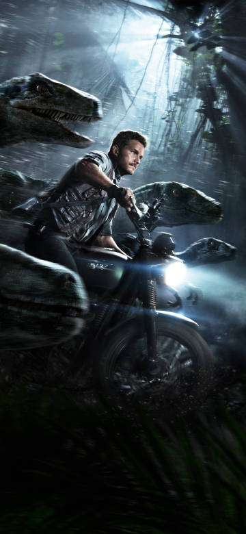 Jurassic World:Racing with dinosaurs in the jungle