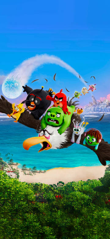 Angry birds animation scene