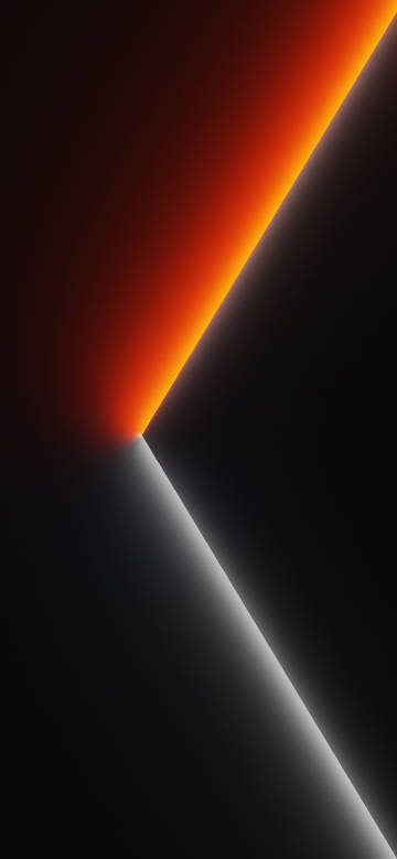 Orange and black geometric light and shadow