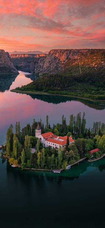 Beauty of krka national park phone wallpaper