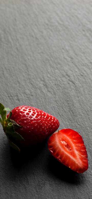 Appealing strawberry close-up