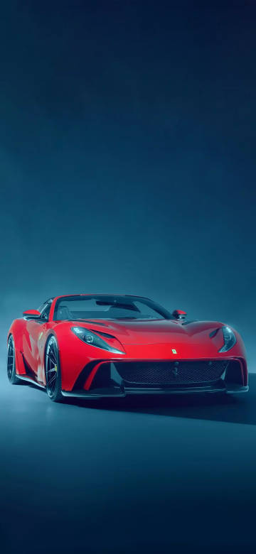 Eye-catching red ferrari sports car