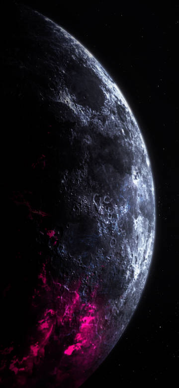 A planet with a bumpy texture on its surface