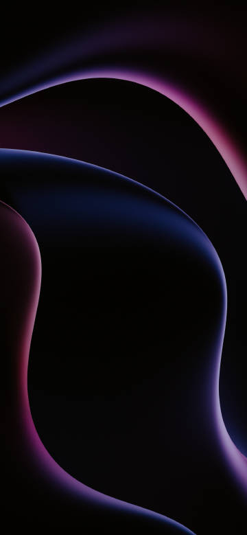 Abstract purple and blue curves