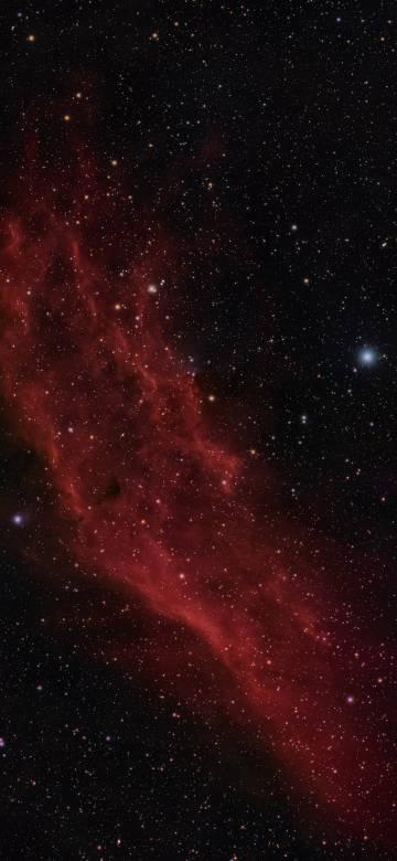 Deep Space Red Nebula And Stars 4K Wallpaper